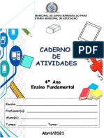 4° Ano - Caderno de Atividades - Abril