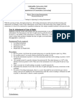 Testing & Adjusting Leveling Instruments