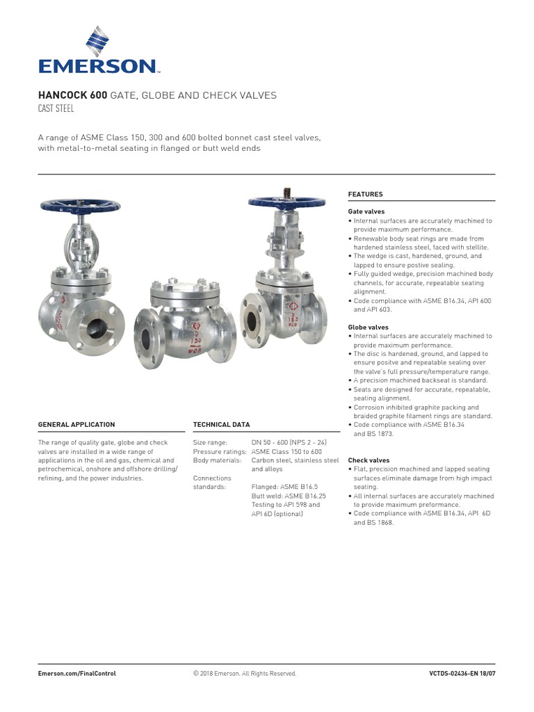 Data Sheets Cast Steel Gate Globe Check Valves Hancock en en 5196048