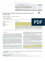 Personality and Individual Differences: Marret K. Noordewier, Bastiaan T. Rutjens