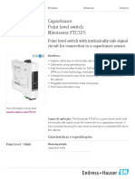 Capacitance Point Level Switch Nivotester FTC325