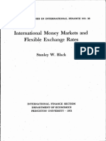 International Money Markets and Flexible Exchange Rates: Stanley W. Black