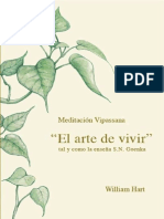 Arte de Vivir - Meditación Vipassana Tal y Como La Enseña S.N. Goenka (Spanish Edition), El - William Hart