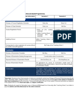 Schedule of Key Academic Activities (Graduate Programmes) : Course Registration