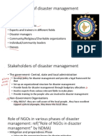 Stakeholders of disaster management-Test 2