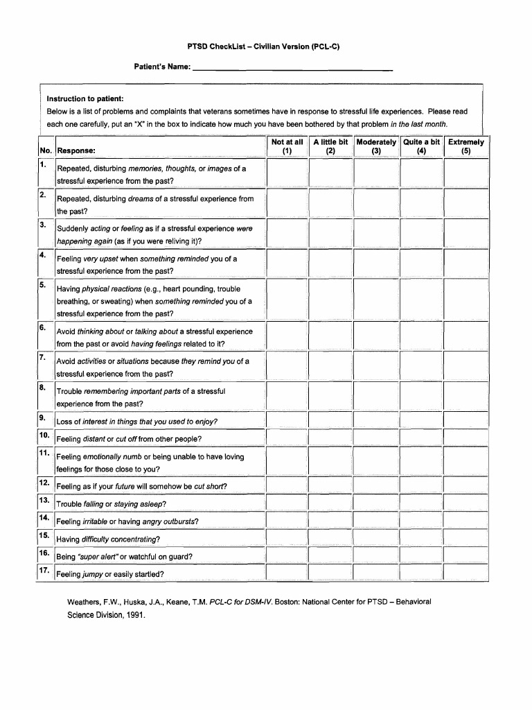 PTSD Assessment and Soldier Deployability | PDF | Posttraumatic Stress ...