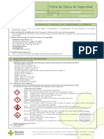 Ficha de Datos de Seguridad: Desinfectantes