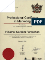 Cim Certificate