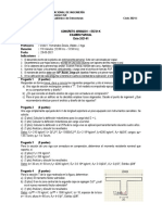 Examen Parcial de Concreto Armado I con 4 preguntas y cálculos estructurales