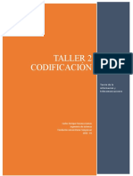 Taller 2 Codificación Teoría información telecomunicaciones