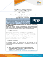 Guía de Actividades y Rubrica de Evaluación - Tarea 2 - La Ciencia Económica