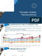 Presentación del cierre preliminar de las principales variables macroeconómicas de Honduras en 2021