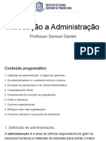 Introdução a Administração