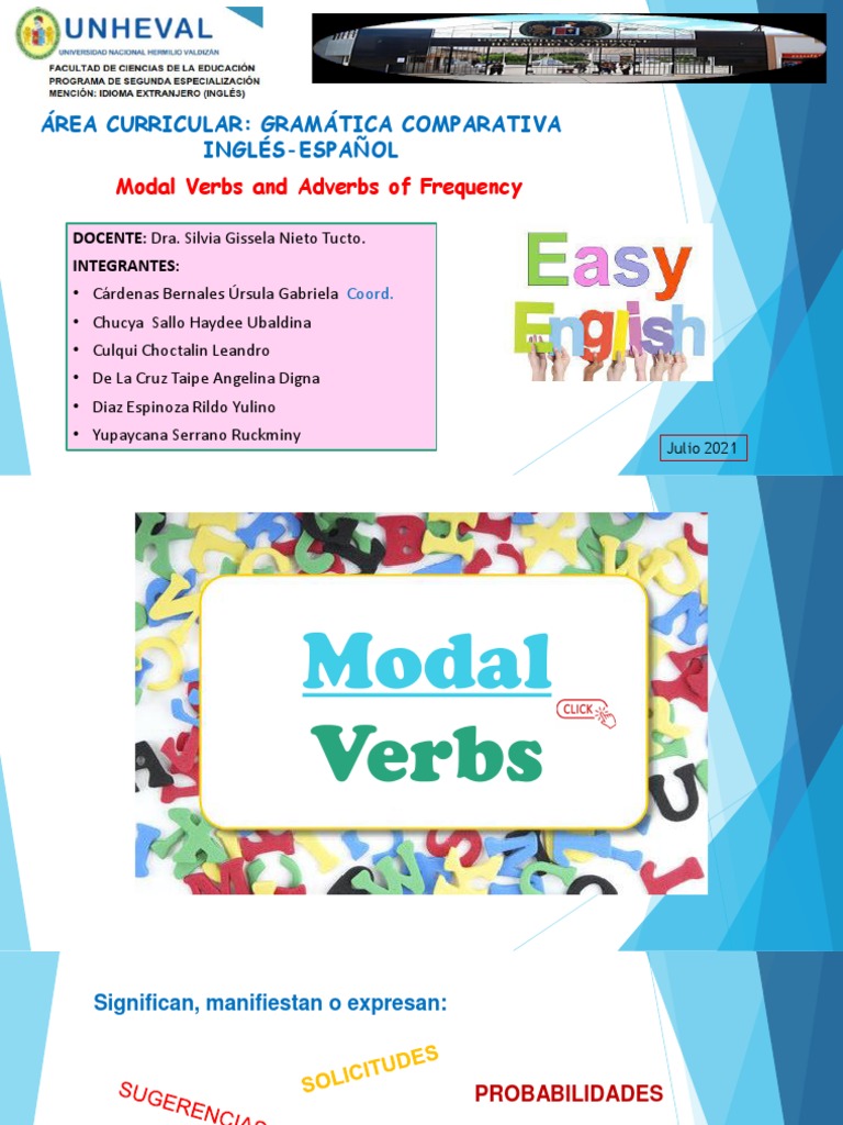 Adverbios de Frecuencia y Verbos Modales | PDF | Lingüística | Semiótica