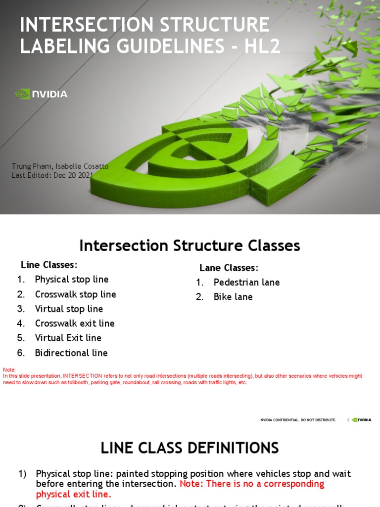 Intersection Structure Labeling Guide | PDF | Pedestrian Crossing ...