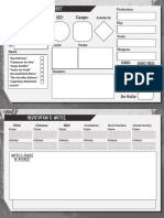 Courier - Character Sheet