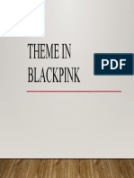Theme in blackpink'