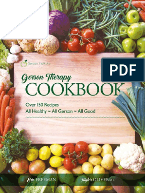 Gerson Cookbook Pdf Foods Salad