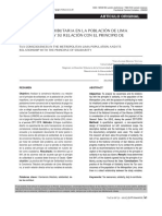 La Conciencia Tributaria en La Población de Lima Metropolitana Y Su Relación Con El Principio de Solidaridad