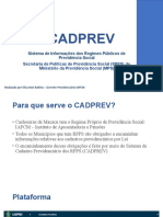 CADPREV Apresentação