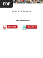 Gendex GX Pan User Manual