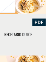 Recetario Dulce