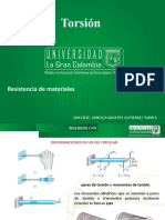 Torsión de ejes circulares