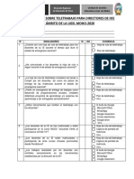 Lista de Cotejo Directores