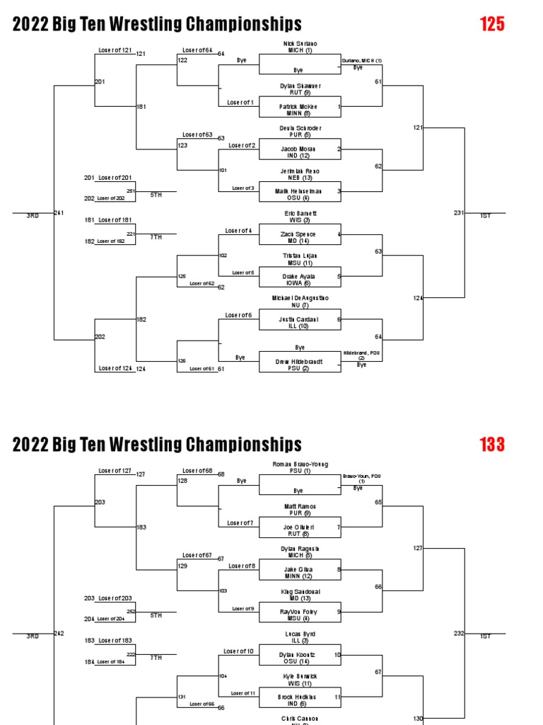 Big 10 Wrestling Tournament 2024 Schedule Aeriel Charita