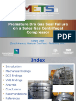 Dry Gas Seal Failure On A Sales Gas Centrifugal Compressor