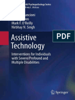 (Autism and Child Psychopathology Series) Giulio E. Lancioni, Jeff Sigafoos, Mark F. O'Reilly, Nirbhay N. Singh (Auth.) - Assistive Technology_ Interventions for Individuals With Severe_Profound and M