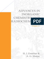 (Advances in Inorganic Chemistry and Radiochemistry 21) H.J. Emeléus and A.G. Sharpe (Eds.) - Elsevier, Academic Press (1978)