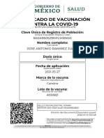 Certificado de Vacunacion Cansino