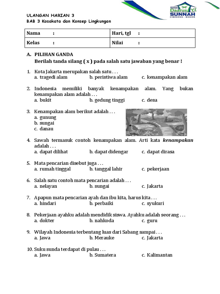 2a - Uh Bab 3 | PDF | Seni & Disiplin Bahasa