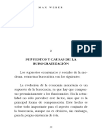 Supuestos y Causas de La Burocratización-El Desarrollo Cuantitativo de Las Tareas Administrativas