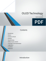 OLED Technology: By: Tejeshwar Singh Rajput 160117735111 Ece-2 (VIII Sem)