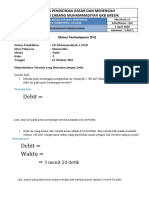 dokumen tentang materi pembelajaran debit di SD Muhammadiyah 1 GKB