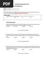 Exam 1 Q Algebra Trigo and Solid Mensuration