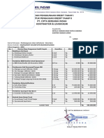 Rincian Penggunaan Kredit Tahap I Cbi