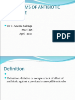 Mechanisms of Antibiotic Resistance: DR T. Aswani Ndonga MSC Tid I April 2010