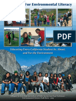 A Blueprint For Environmental Literacy: Educating Every California Student In, About, and For The Environment