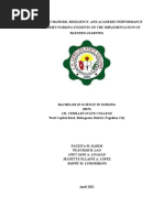 Research Group 6 Coping Mechanism Resiliency and Academic Performance of Freshmen Nursing Students On The Implementation of Blended Learning