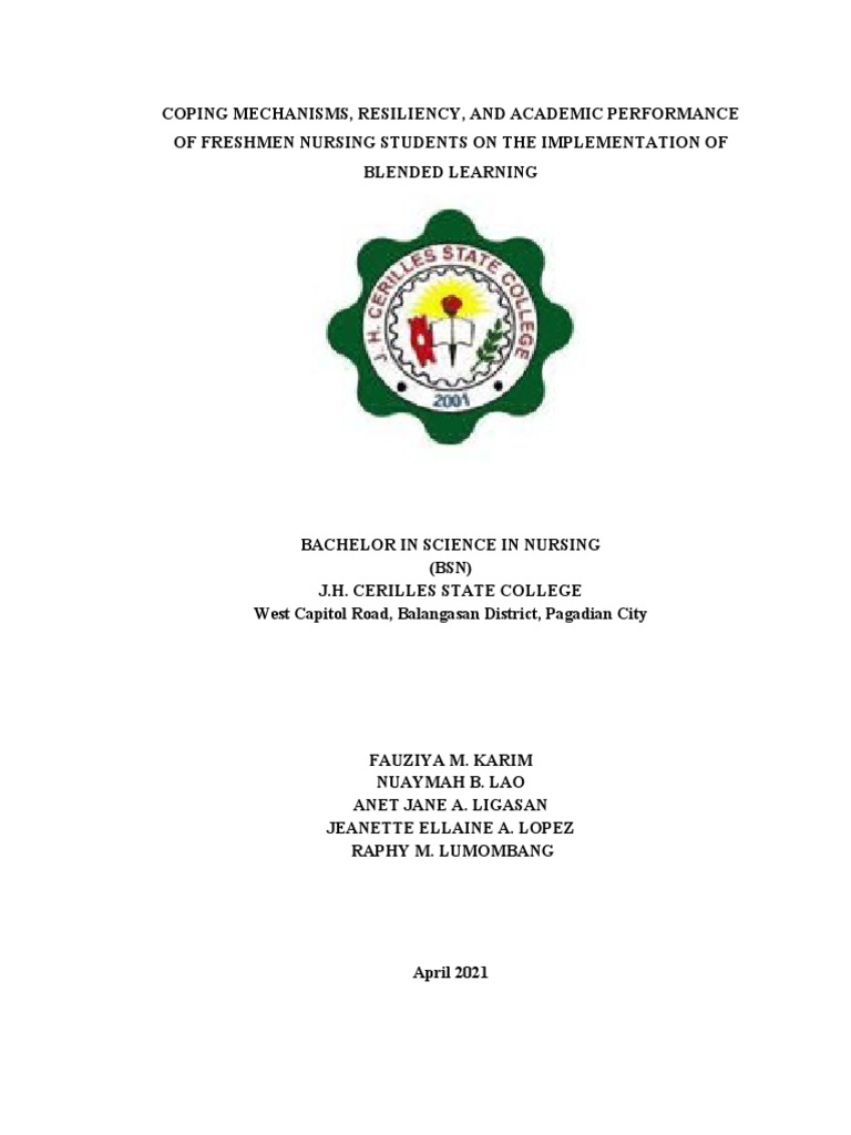 Coping and Resiliency in Nursing Students | PDF | Psychological ...