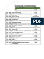 Jadwal Kegiatan Santri Ponpes As Shodiqin