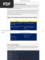 Python Tuples