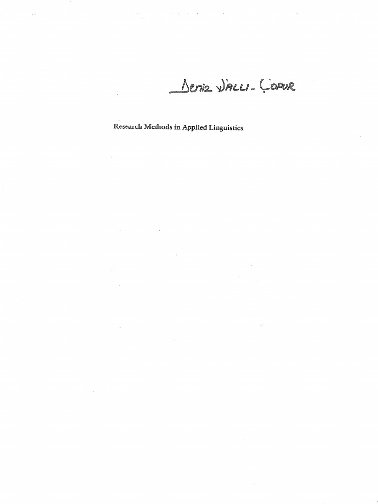 DORNYEI 2007 RESEARCH METHODS IN APPLIED LINGUISTICS intelligence overview