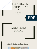 Anestesia en Odontopediatria