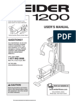 Weider 1200 Manual