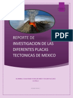 Reporte de Investigacion de Las Placas Tectonicas en Mexico