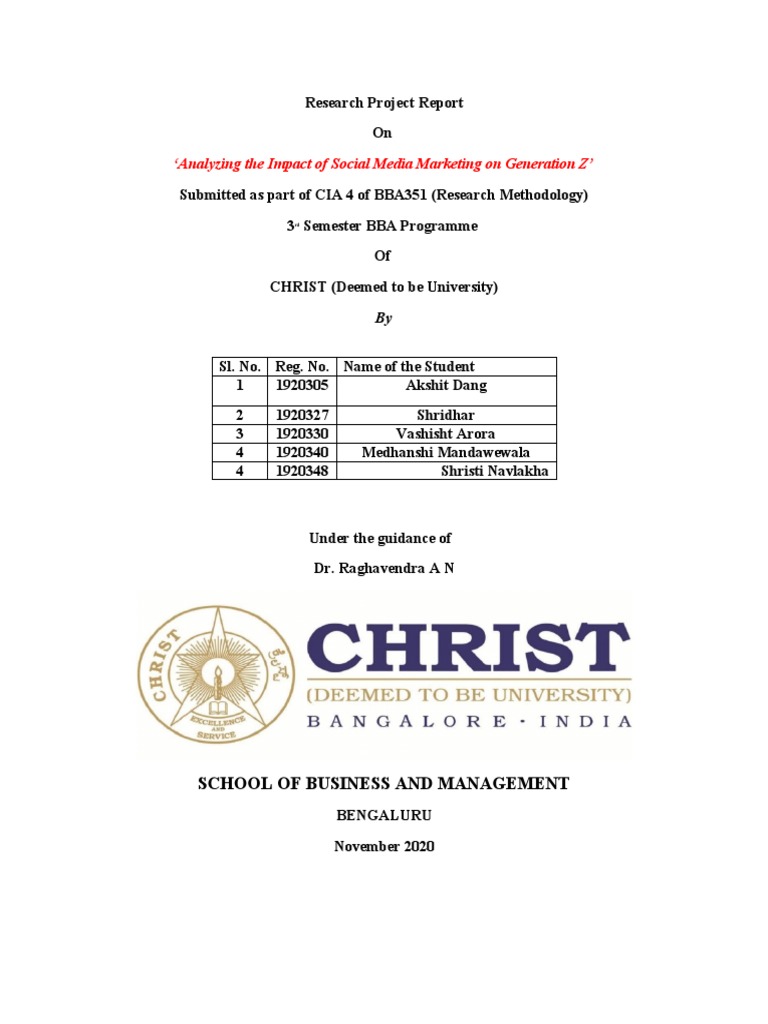 Research Project Report 2 | PDF | Social Media | Popular Culture ...